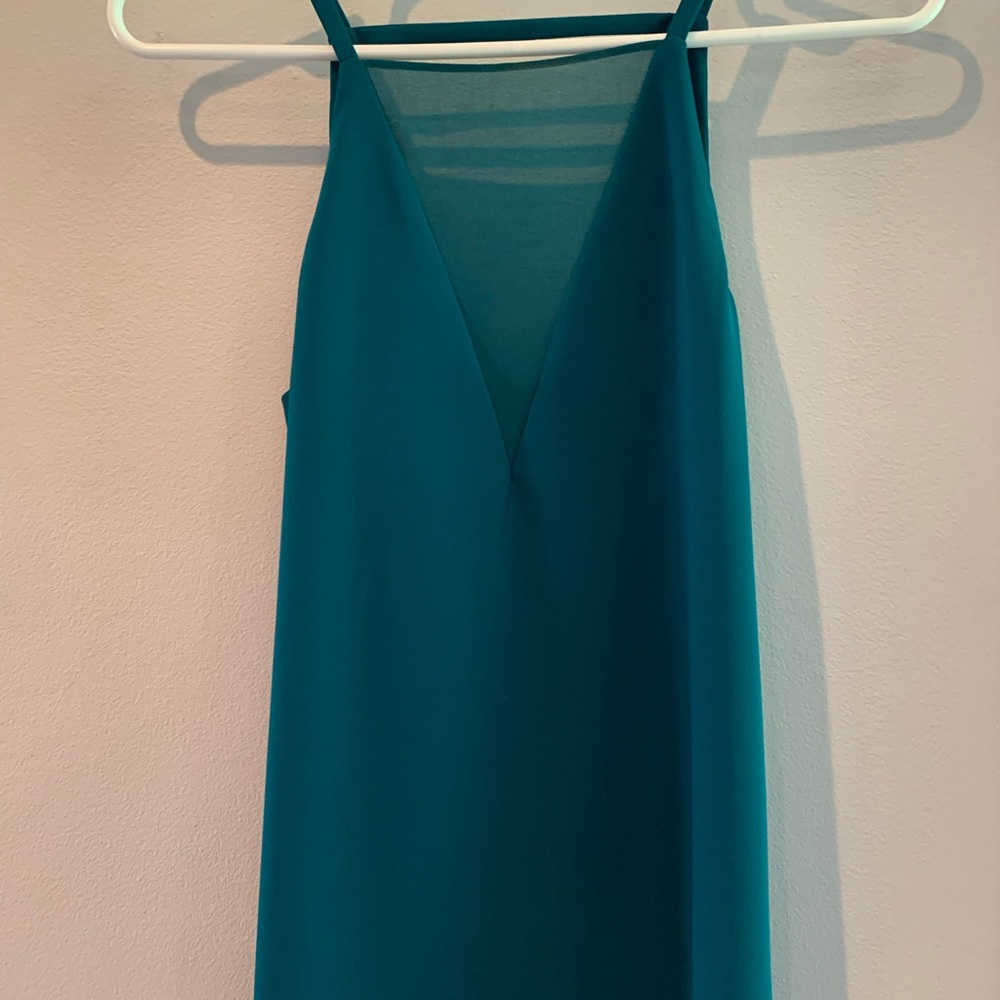 Cooper and Ella Beautiful emerald green sleeveless top size XS